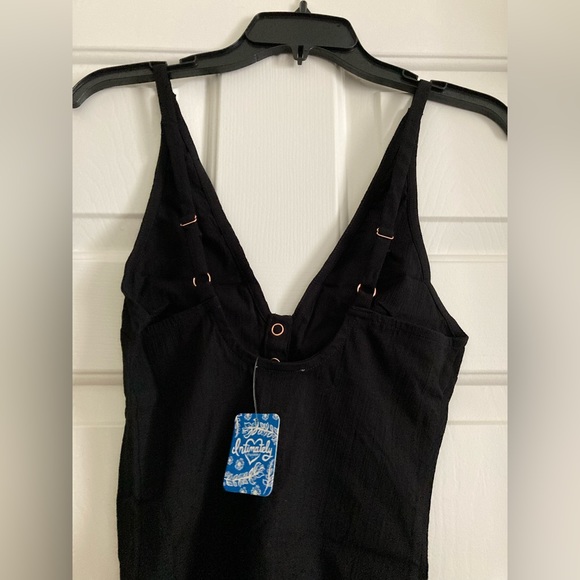 Free People Intimately Black Larissa Snap Button Bodysuit - Picture 5 of 9